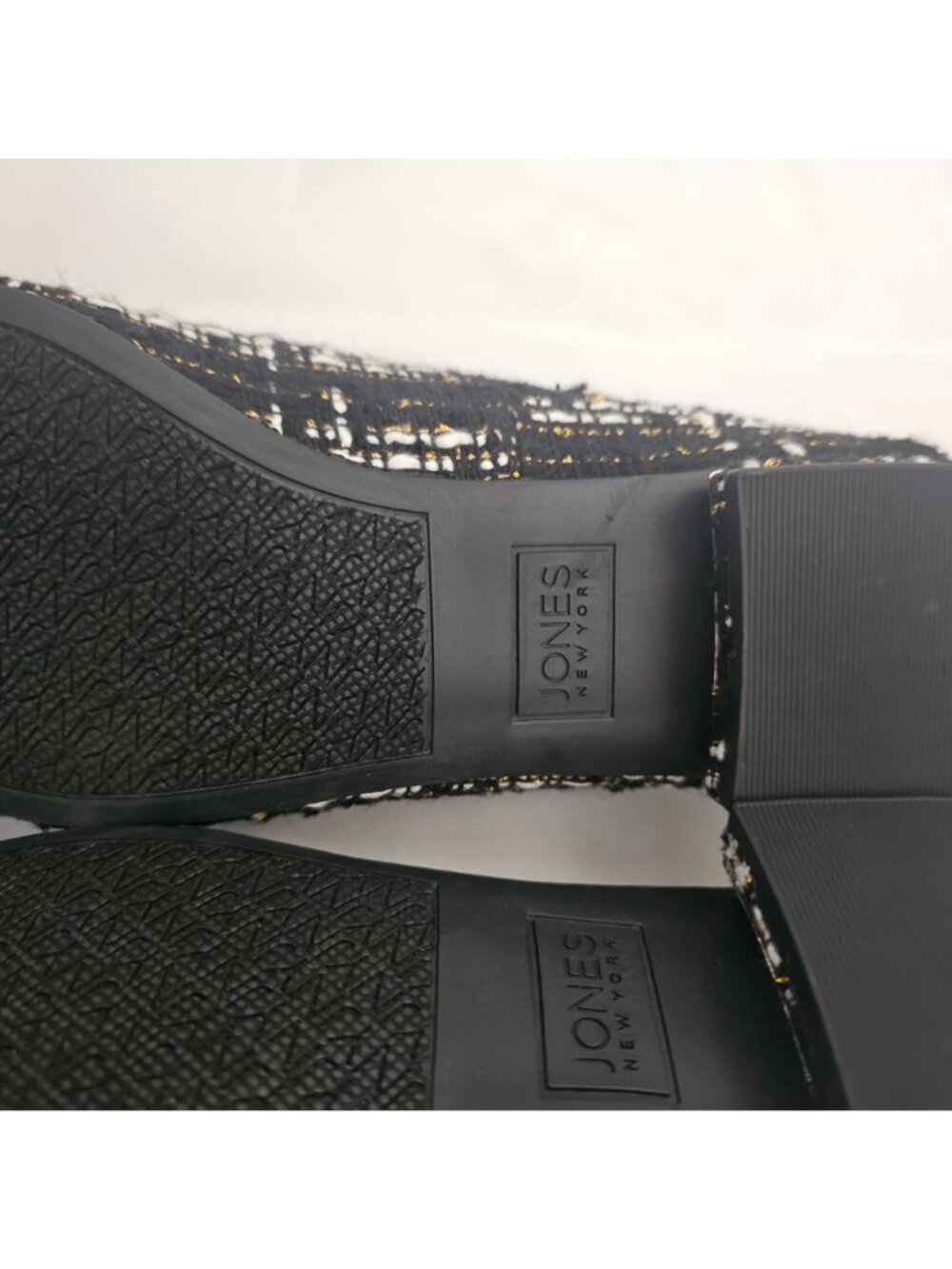 Jones New York Women's Black Tweed Quesheen Pointed Toe Tailored Flats Size 8M - Picture 10 of 15